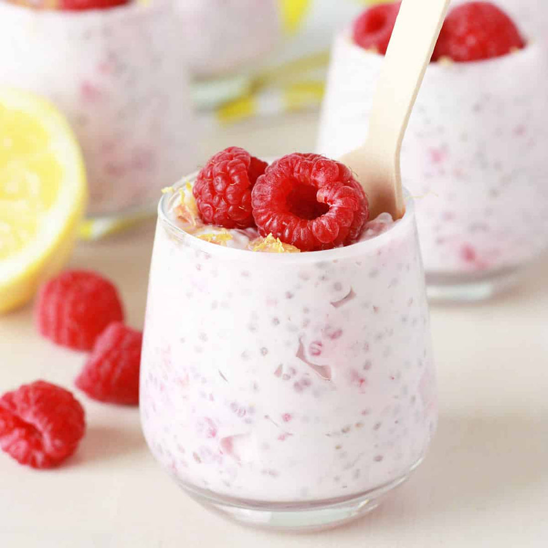 LEMON RASPBERRY CHIA PUDDING