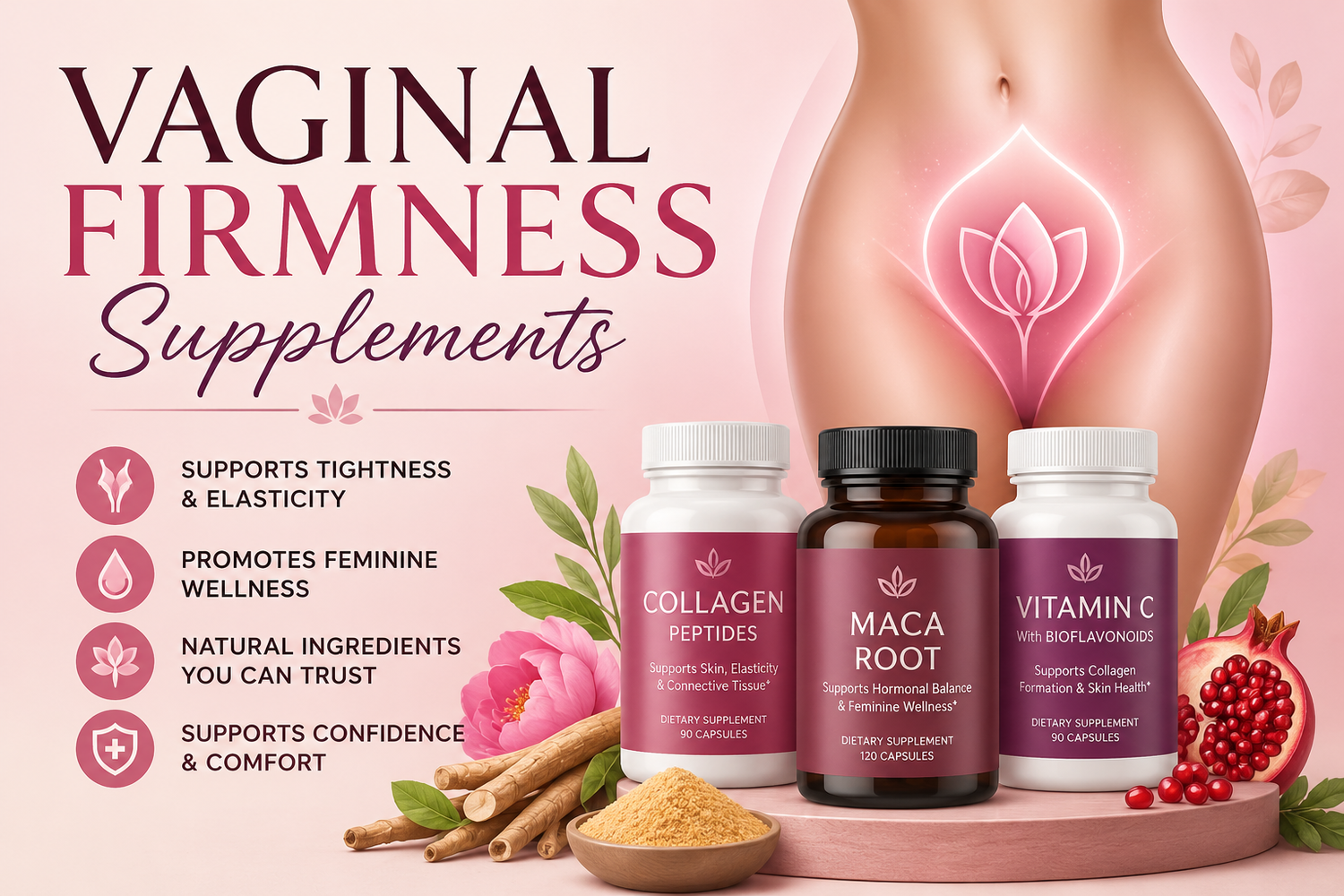 Vaginal Firmness Supplements | Natural Support for Feminine & Intimate Wellness