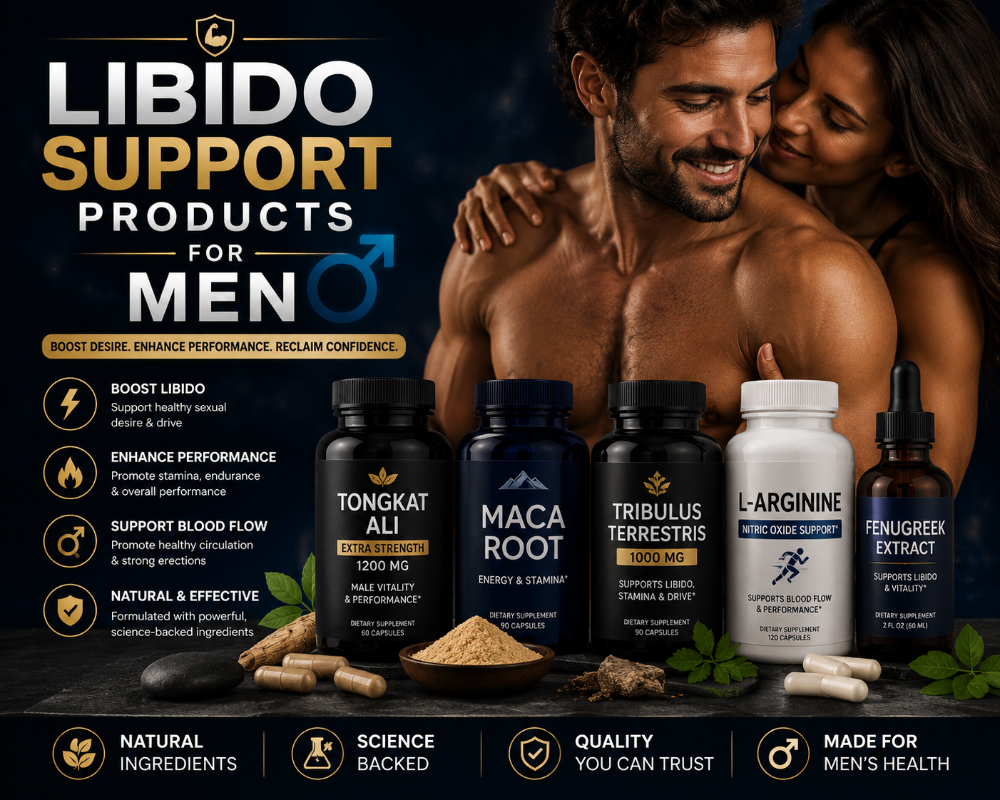 Men's Libido Support Supplements | Natural Support for Sexual Wellness & Vitality