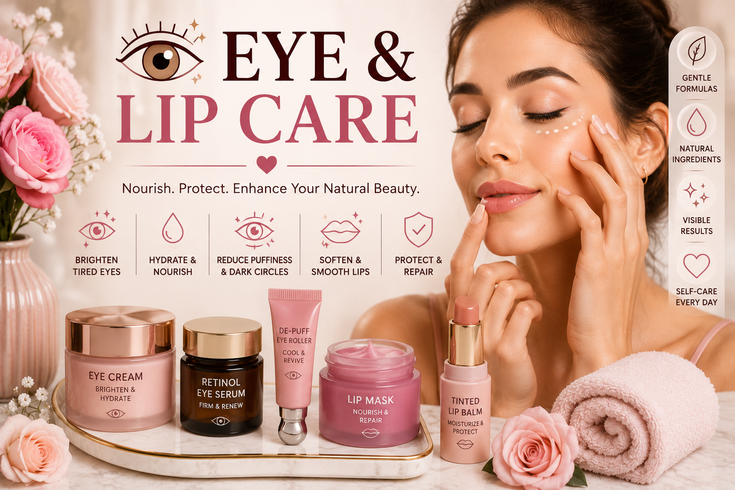 EYE & LIP CARE | EYE CREAMS, LIP BALMS & TARGETED SKINCARE ESSENTIALS