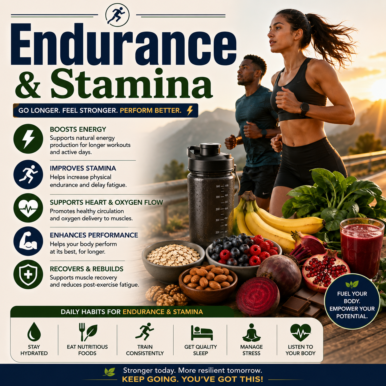 Endurance & Stamina Supplements | Natural Support for Performance & Physical Vitality