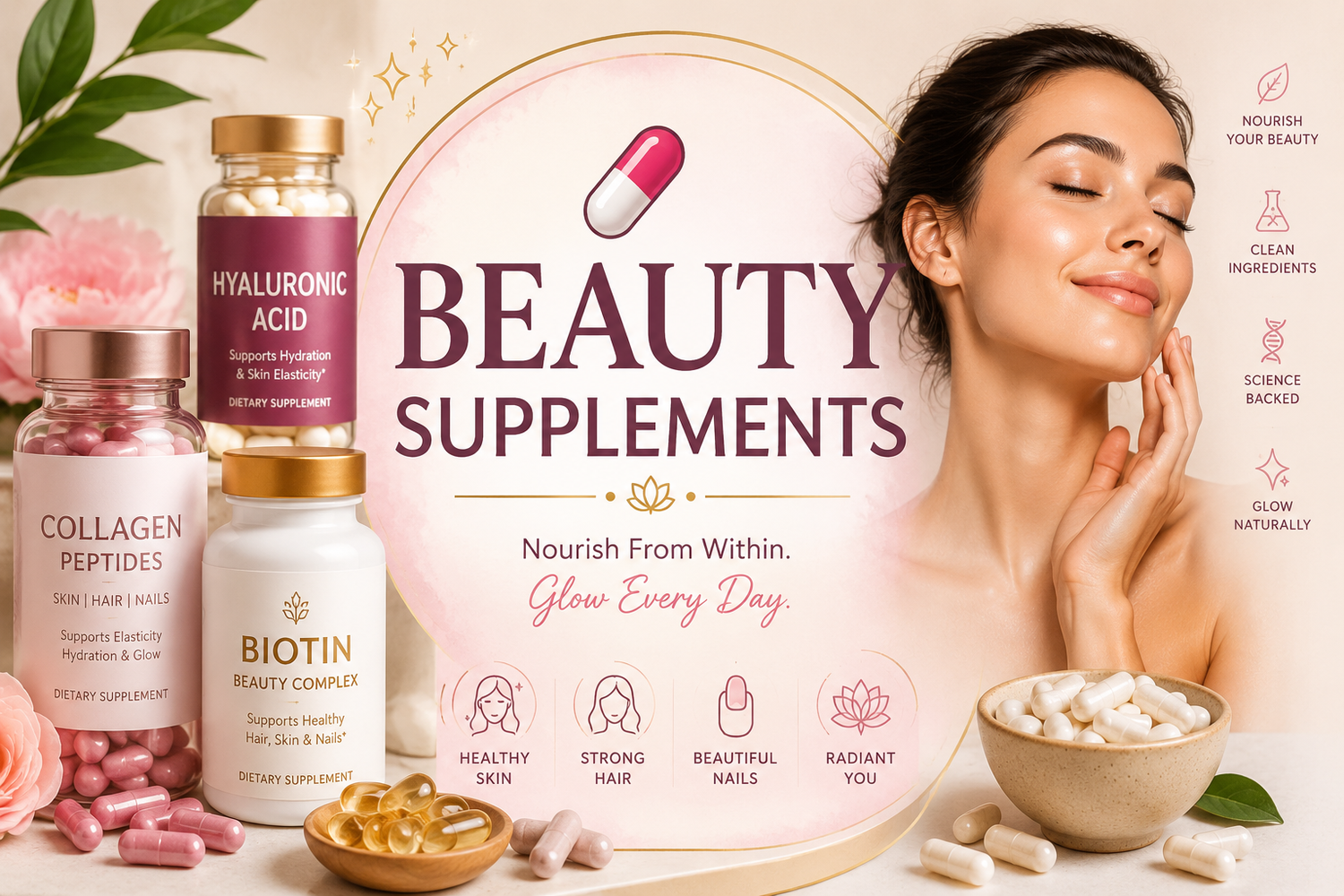 BEAUTY SUPPLEMENTS | VITAMINS & SUPPLEMENTS FOR HEALTHY SKIN, HAIR & NAILS