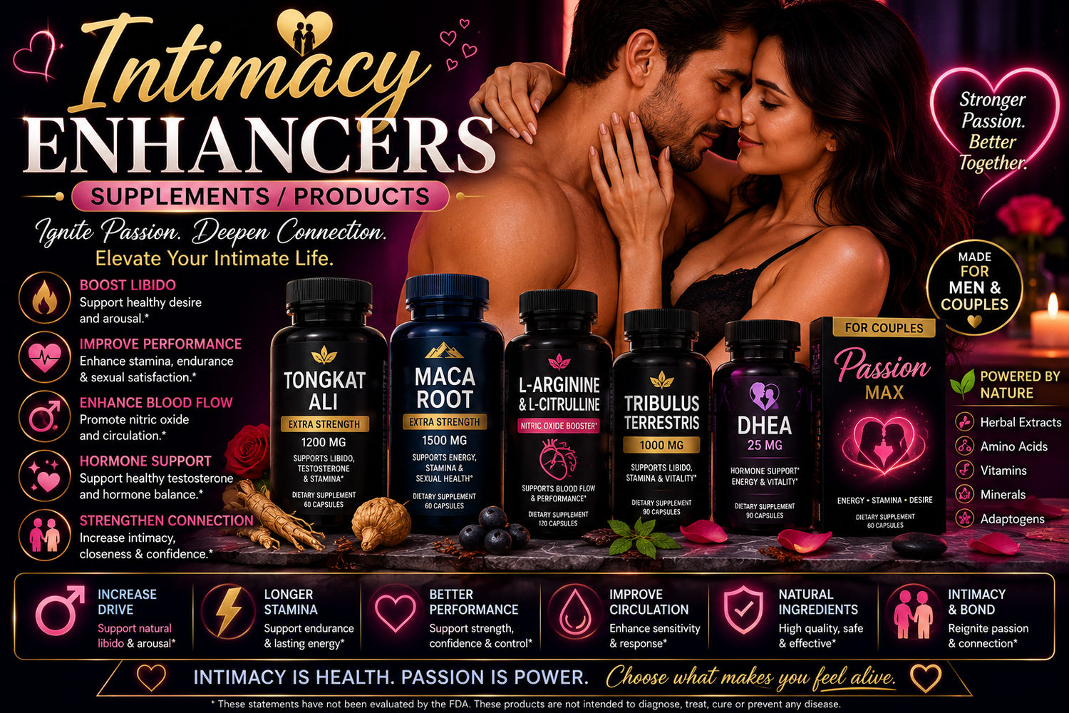 Intimacy Enhancers | Wellness Products for Comfort, Arousal & Couples' Intimacy