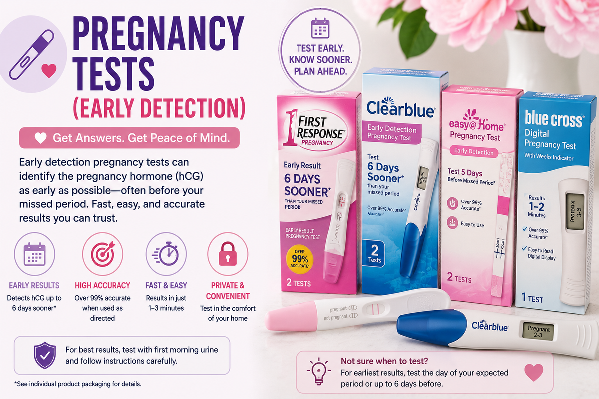 PREGNANCY TESTS (EARLY DETECTION)