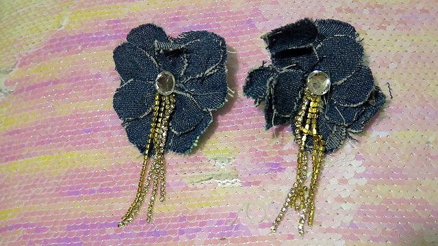 DENIM EARRINGS