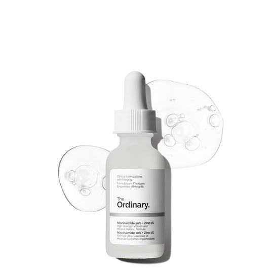 The Ordinary Niacinamide 10% + Zinc 1% Serum – Smoothing, Brightening & Blemish-Prone Skin Support (1 fl oz / 30ml)