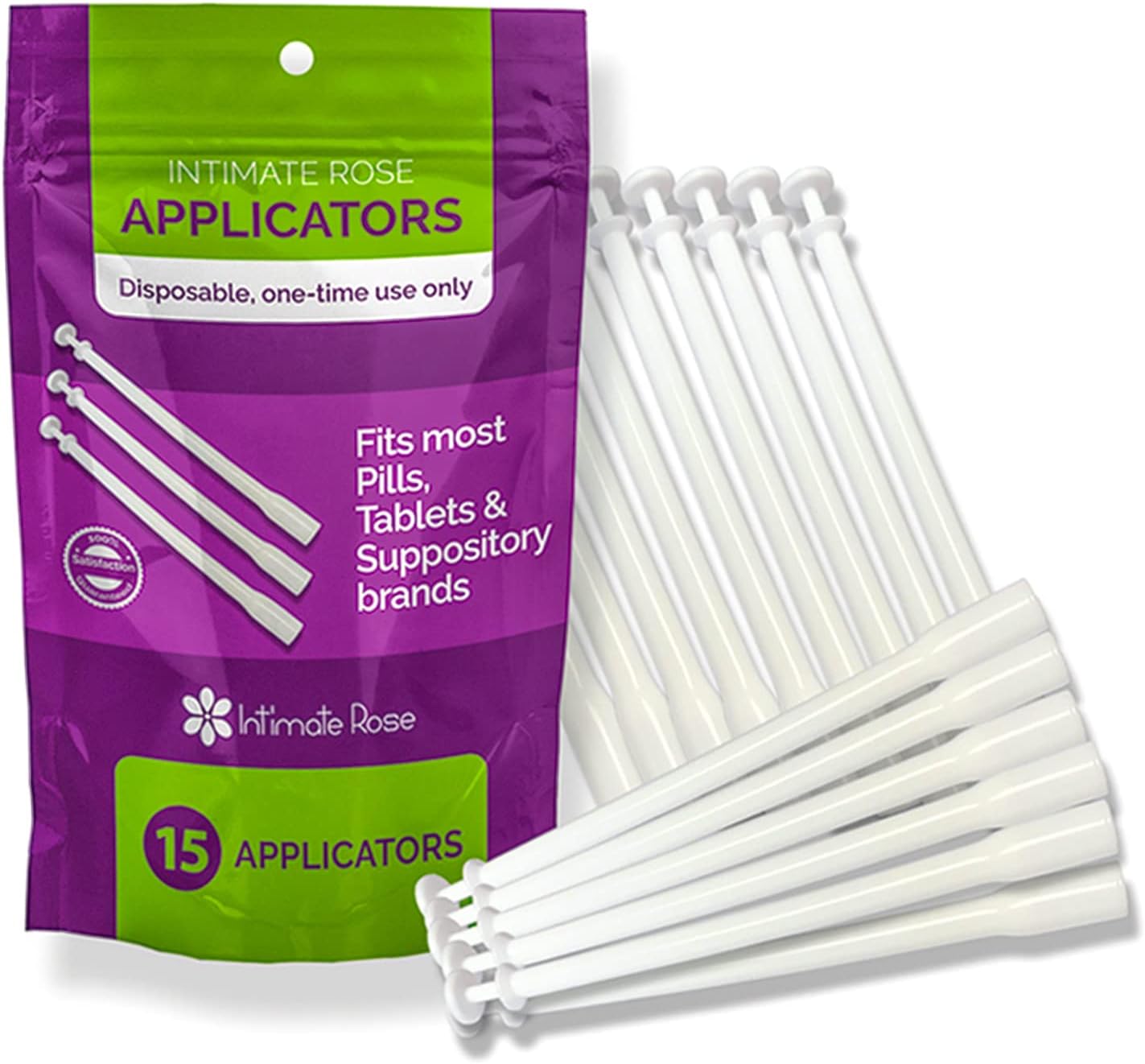 Intimate Rose Boric Acid Suppositories – 600mg for Fast pH Balance, Odor Relief & Feminine Wellness