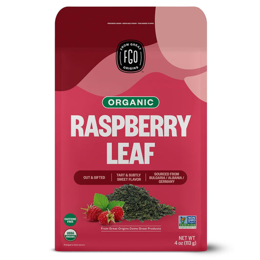 Traditional Medicinals Organic Raspberry Leaf Tea – Supports Menstrual Health, Uterine Tone & Pregnancy Wellness (16 Tea Bags)