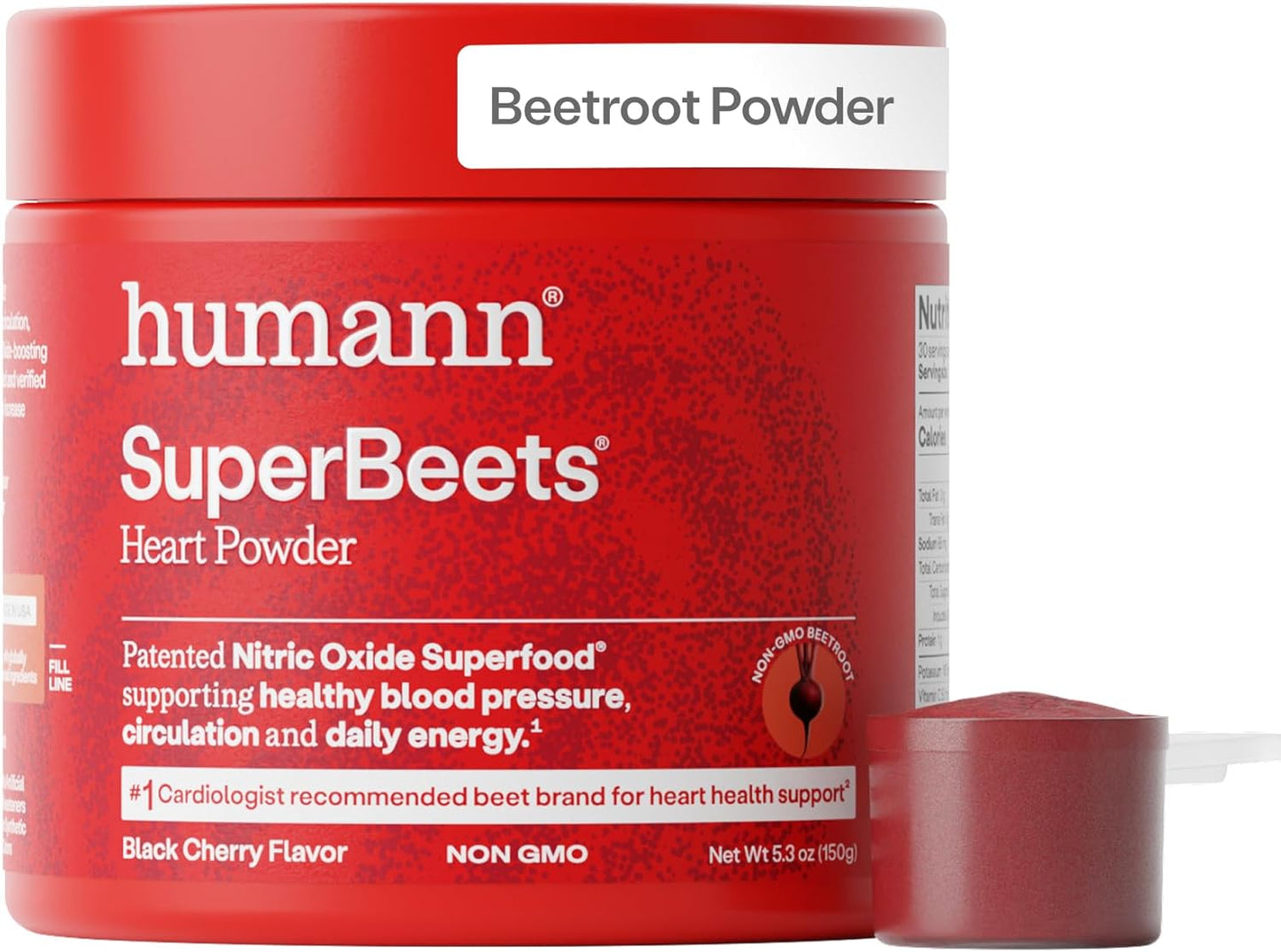 HumanN SuperBeets Beet Root Powder – Premium Nitric Oxide Support for Circulation, Energy & Heart Health