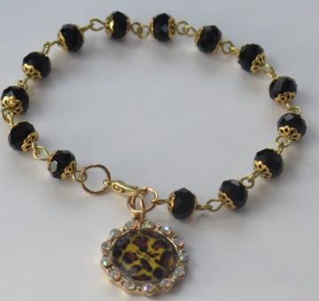 Animal Print Charm Bracelet