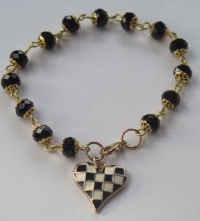 Black Beads Bracelet