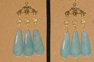 Blue Teardrop earring