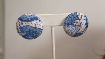 Blue animal Print earring