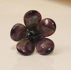 Dark Purple flower ring