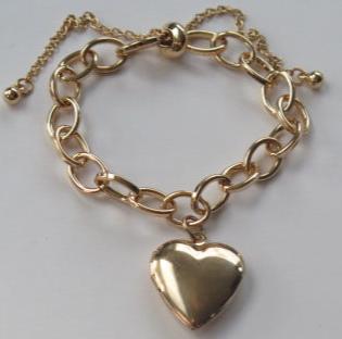 Gold Heart Bracelet for women