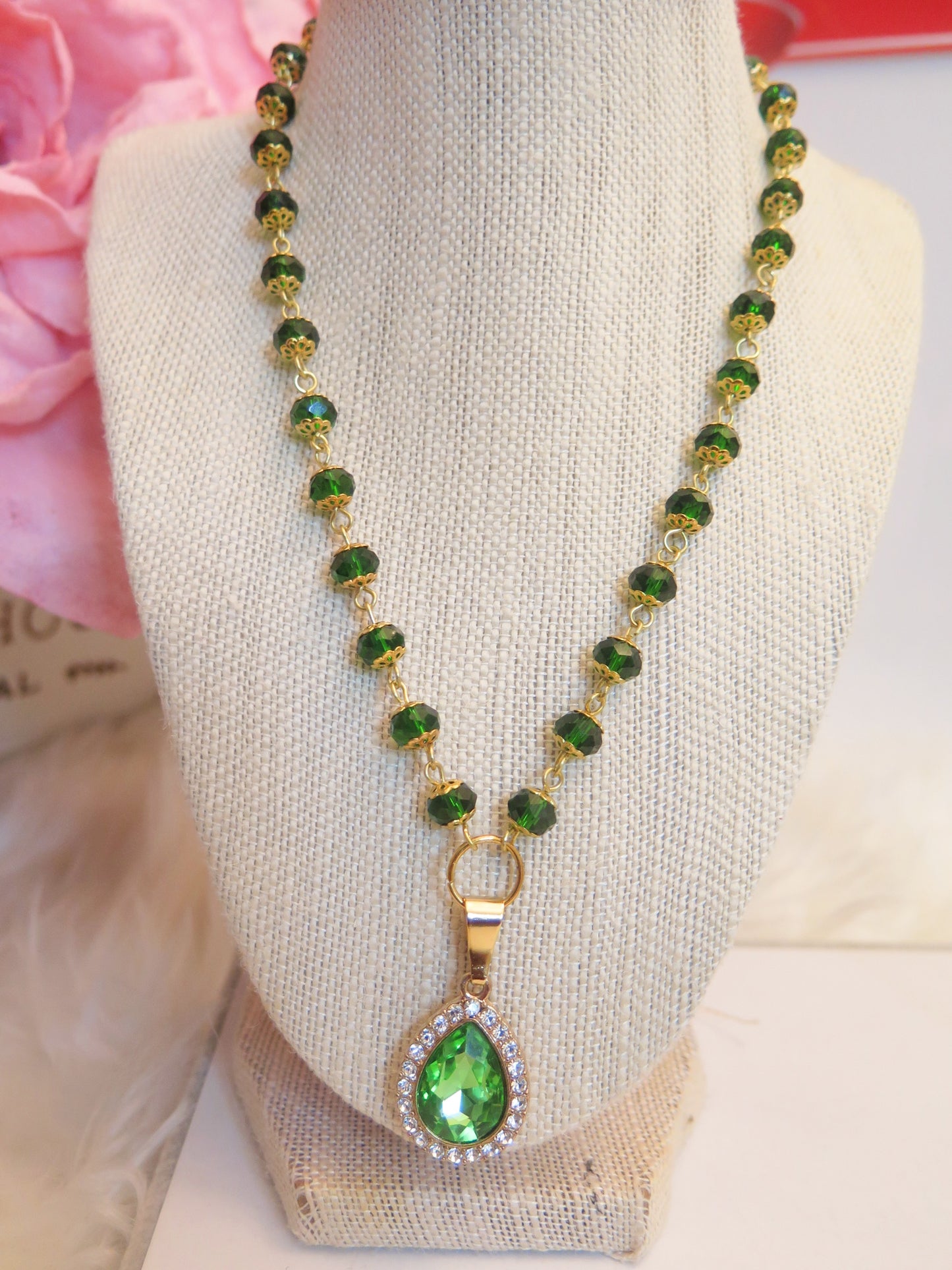 green necklace for special event