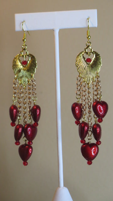 Red Earring/ Handmade Red Earring/ Sassay Handmade Earring/Handmade Earring For Women