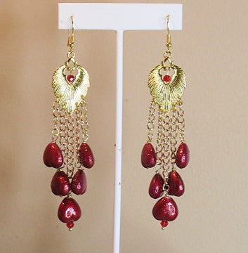 Red Earring/ Handmade Red Earring/ Sassay Handmade Earring/Handmade Earring For Women