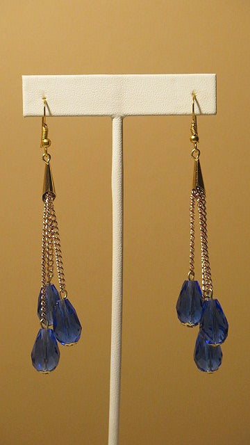 Long Sassy Blue Earring/ Handmade Earring For Women/ Casual Wear/Summer Earring