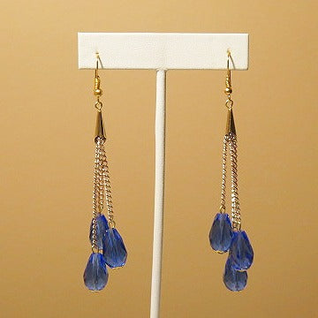 Long Sassy Blue Earring/ Handmade Earring For Women/ Casual Wear/Summer Earring