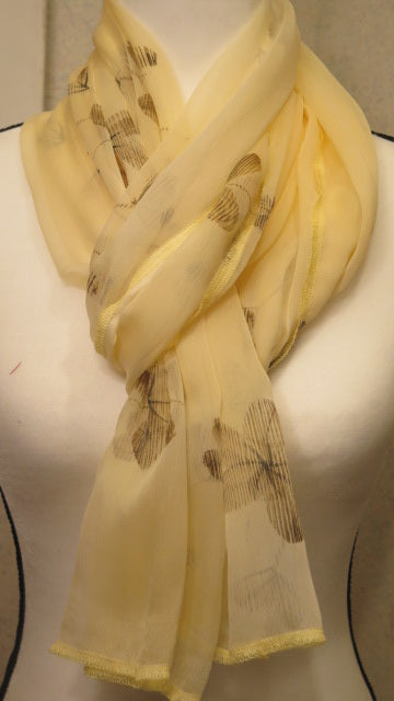 Handmade Scarf  For Women/ Red Yellow Scarf For Women/ Handmade Yellow Scarf For Women