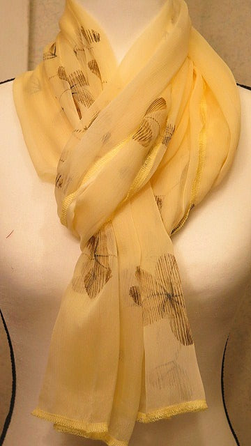 Handmade Scarf  For Women/ Red Yellow Scarf For Women/ Handmade Yellow Scarf For Women