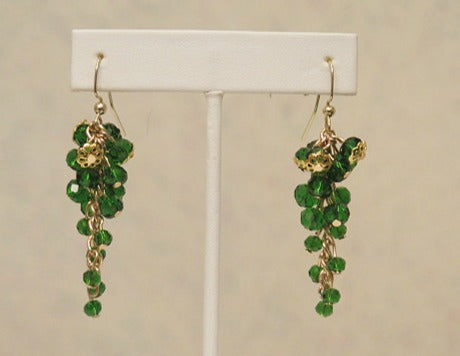 Green Cluster Earring For Women/ Grape Inspired Earring