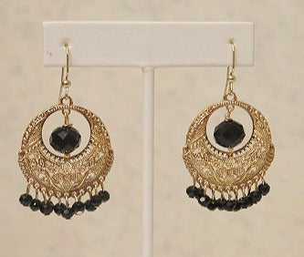 Black Chandelier Earring/ VIntage-Inspired Earring/ For professional Women