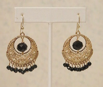 Black Chandelier Earring/ Victorian-Inspired Earring/ For professional Women