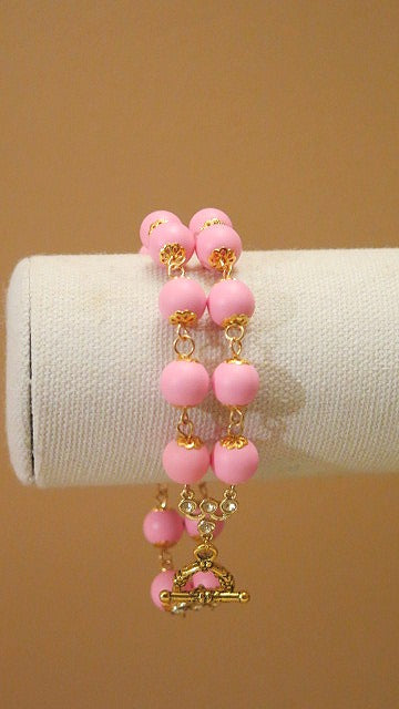 Double Pink Bracelet