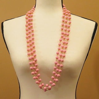 Pink Trilayer Necklace