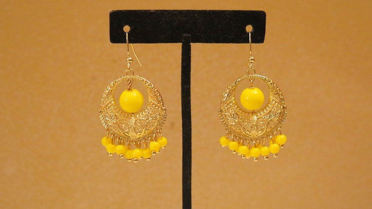 Yellow Chandeliere Earring