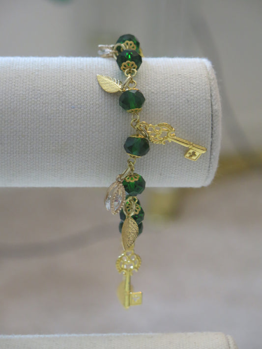 Green Charm Bracelet
