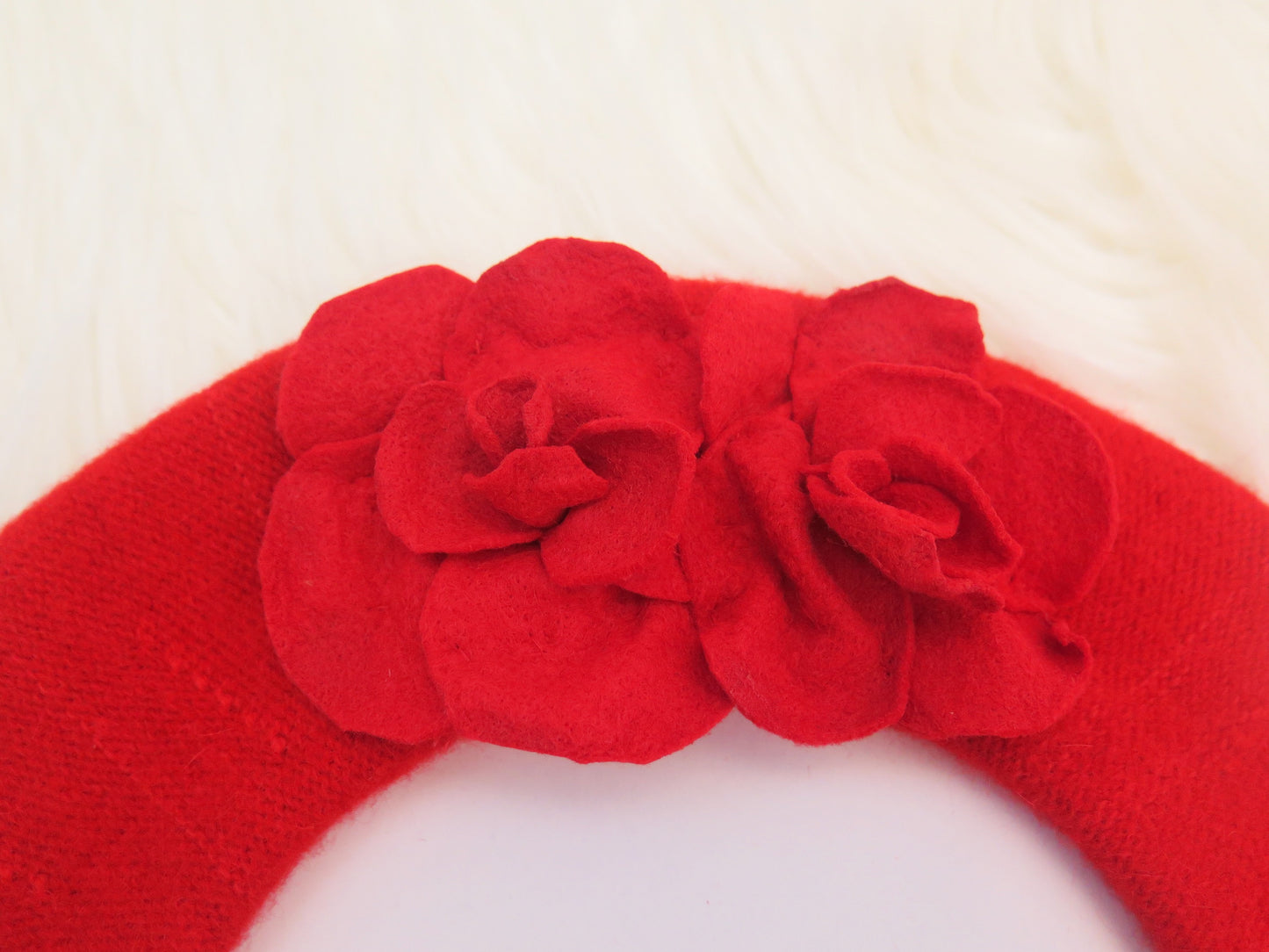 Red Flower Beret