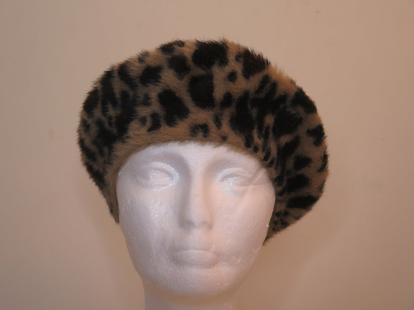 Animal Print Beret