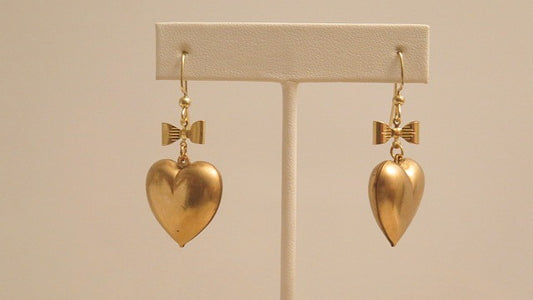 Heart-Shape Gold Earring