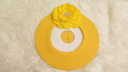 Yellow Flower Beret