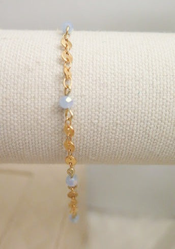 Blue Jewelry Set/ Gold Blue Jewelry Set/ Necklace Bracelet Jewelry Set