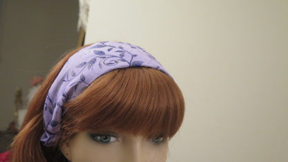 Floral Purple Headband/ Purple hair Accessory/ Purple Headband