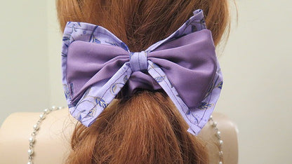 Purple Hair Bow/purple Hair Bow Scrunchie/ Purple Hair Scrunchie/ Purple Bow Scrunchie