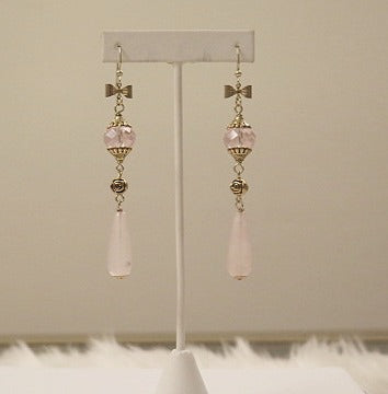 Pink Long Earring/ Pink Earring/Summer Pink Earring