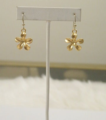 Gold Flower Earring/ Stylish Flower Gold Earring/ Handmade Flower Earring