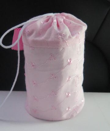 Pink Bow Bag/ Pnk Round Traveling Bag/ Pink Storage Bag/ Cosmetic Storage Bag/ Toiletry Bag