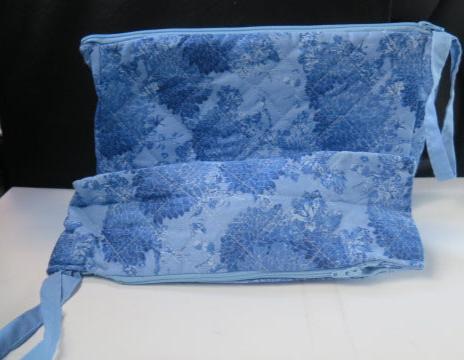 Blue Pouch Bag/ Set of 2 Blue Makeup Bags/ Traveling Makup Set Bags/ Multifunctiona Bags/ Storage Bags