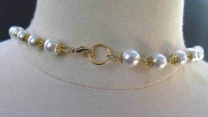 Extra Long Necklace, Earring and Bracelet Set/ Pearl Blue Jewelry Set