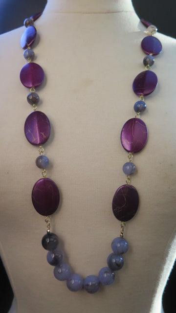 Long Purple Neklace