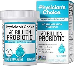 Physician's Choice Probiotics 60 Billion CFU – Gut Health, Digestion & Immune Support (30ct)