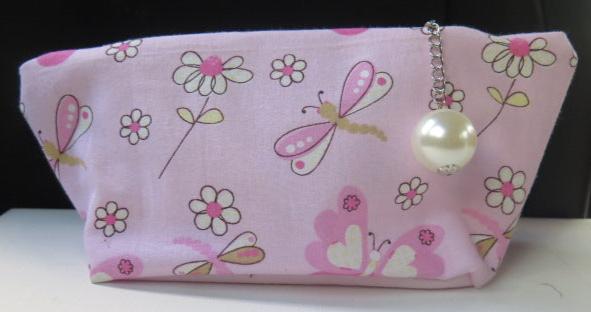 ink floral pouch bag