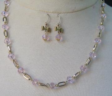 Pink Gold Jewelry Set