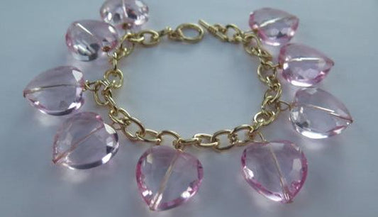 Pink Heart shape Bracelet